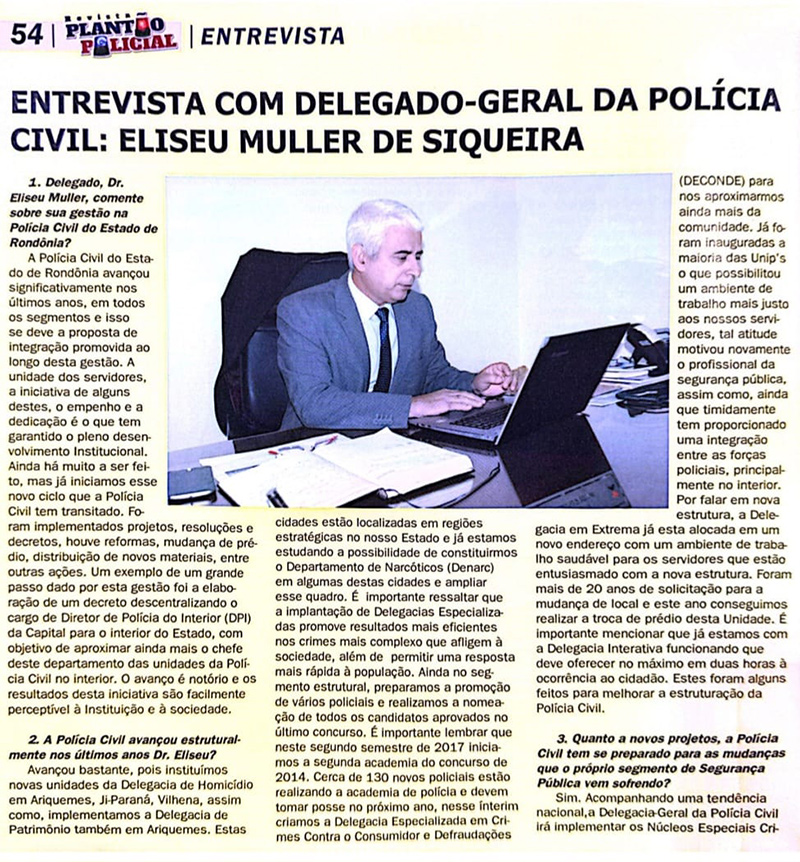 Jornalista detido em Vilhena acusado de uso indevido do símbolo da Polícia Civil pode estar sendo vítima de injustiça