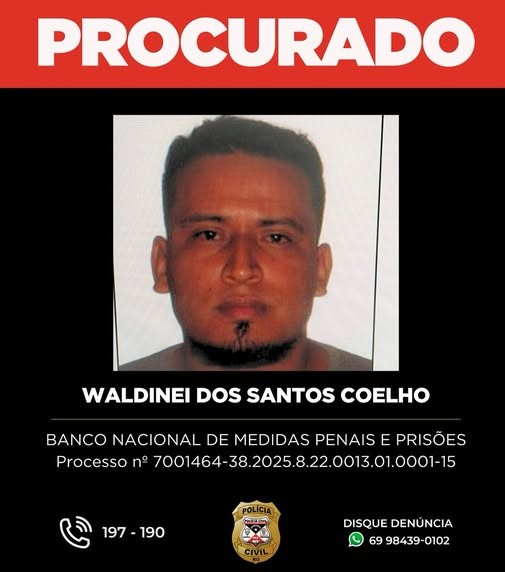 Suspeito de homicídio brutal está foragido e Polícia pede ajuda