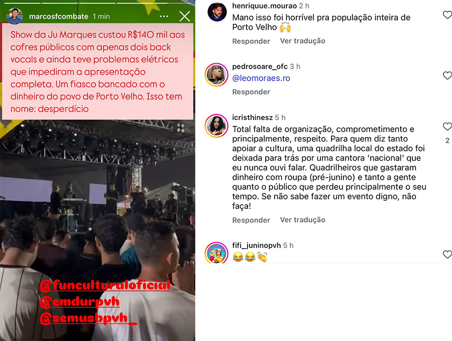 Vídeo: pesadas críticas marcam estreia do Arraial Municipal no Parque da Cidade; estrutura precária e cachês milionários geram indignação