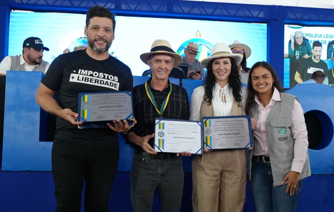 Senador Jaime Bagattoli é homenageado com três honrarias da Assembleia Legislativa pelas contribuições ao estado de Rondônia