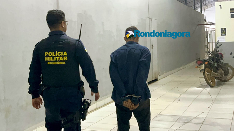 Homem é preso no dia do aniversário por roubo e com moto roubada