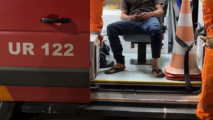 Homem é atingido por pedra no rosto enquanto trafegava de bicicleta na Estrada da Penal