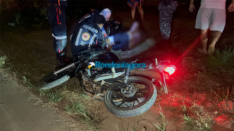 Motociclista é baleado após fugir da polícia e fazer gesto suspeito durante perseguição em Porto Velho