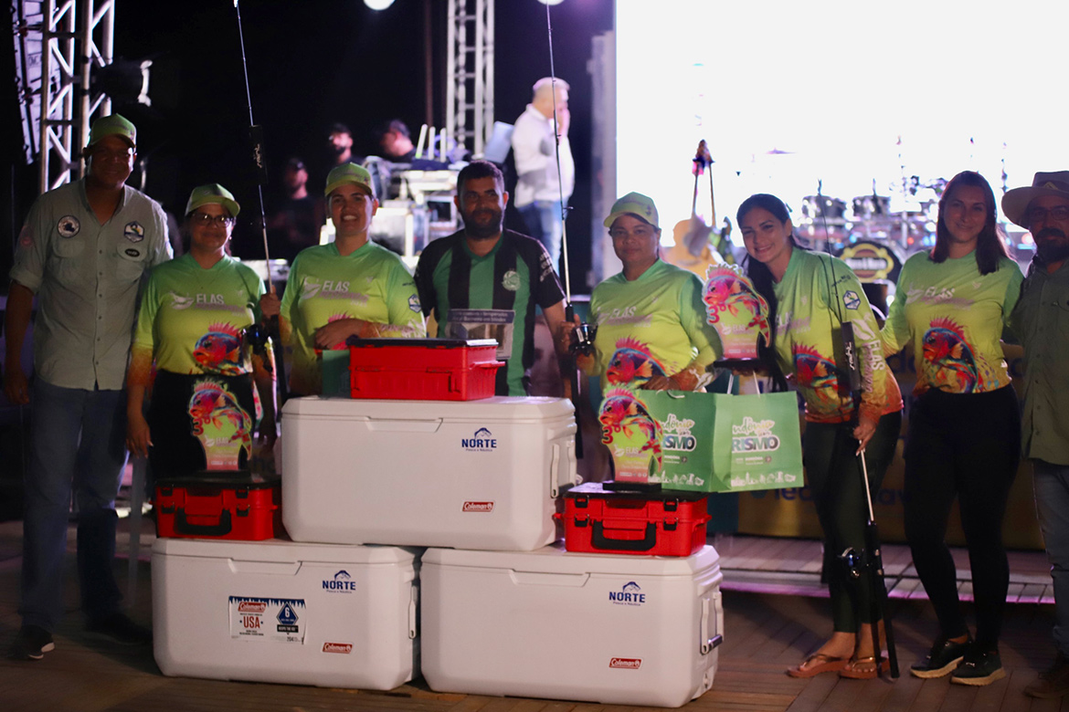 Equipe Pega Tudo vence etapa Jaci-Paraná do Torneio Elas Pescando