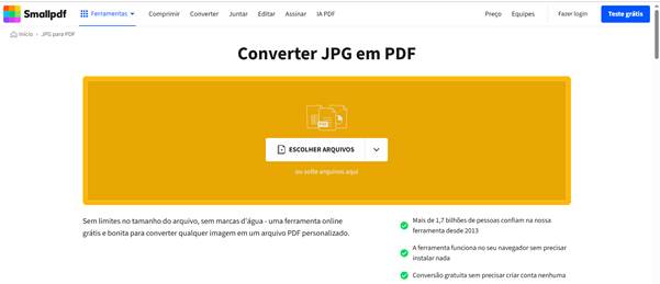 JPG para PDF: solução prática para juntar várias imagens em um único documento