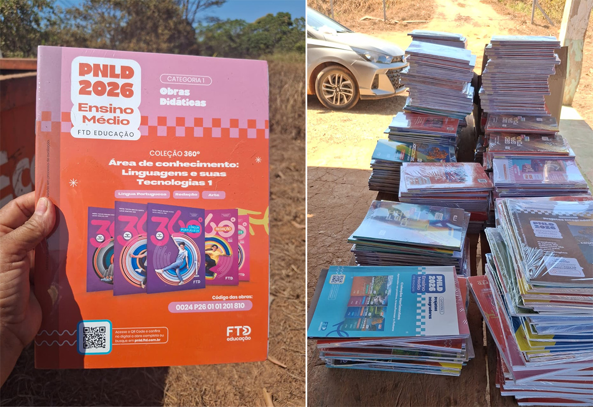 Dezenas de livros do ensino médio são descartados no lixo; editora desconhece e condena desperdício do material didático