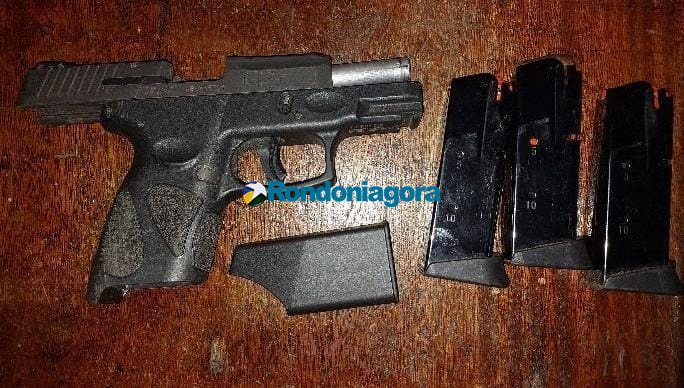 Homem é preso com pistola calibre .40 após denúncia anônima em Candeias do Jamari