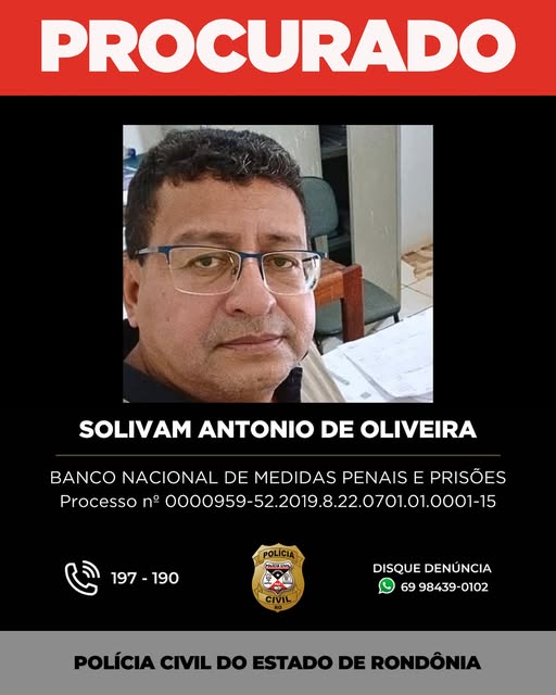 Sindicalista é acusado de estupro e Polícia Civil pede ajuda da população para encontra-lo