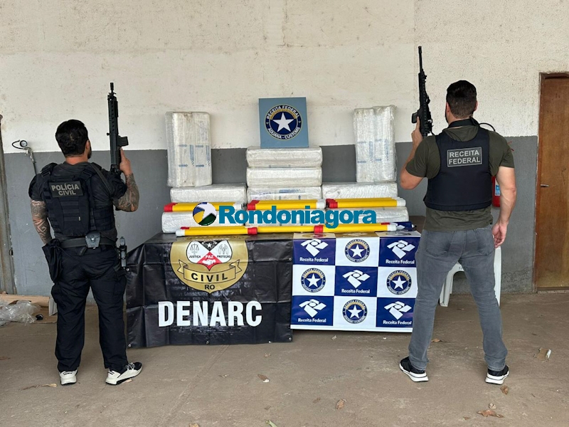 Denarc e Receita Federal apreendem 350 kg de skunk em carreta na BR-319, em Porto Velho