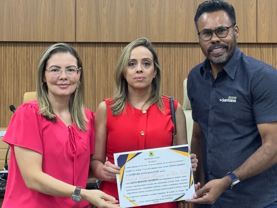 Câmara concede Título de Cidadã Honorária à ex-superintendente da PF em Rondônia