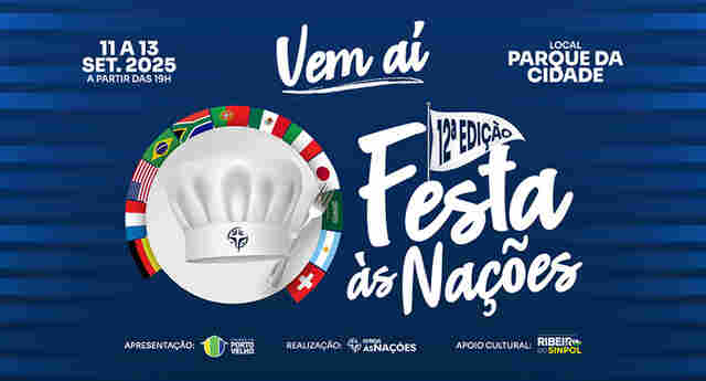 A Igreja Às Nações convida você para a 12ª Festa Às Nações! 🌍