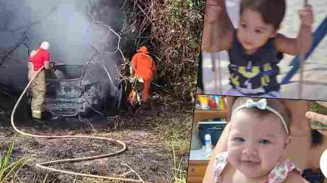 Duas crianças morrem carbonizadas em acidente na BR-429 em Seringueiras