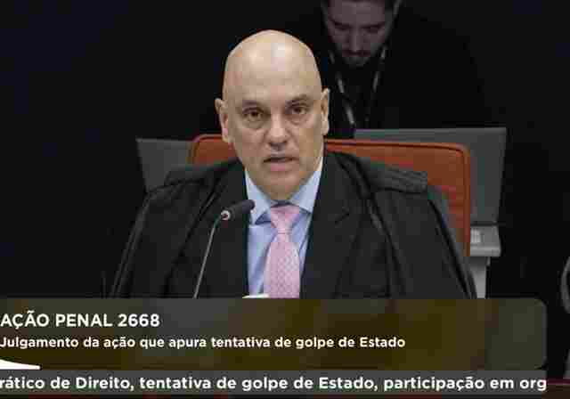 STF retoma julgamento de acusados de golpe de Estado com voto de Alexandre de Moraes