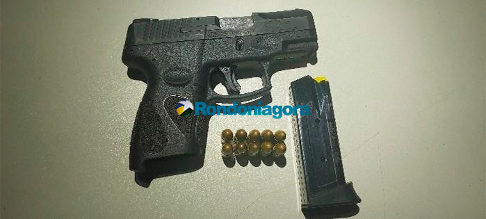 Jovem é preso com pistola de numeração raspada em balneário de Porto Velho