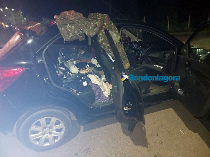 Motorista de aplicativo é rendido durante assalto e veículo é recuperado após perseguição em Porto Velho