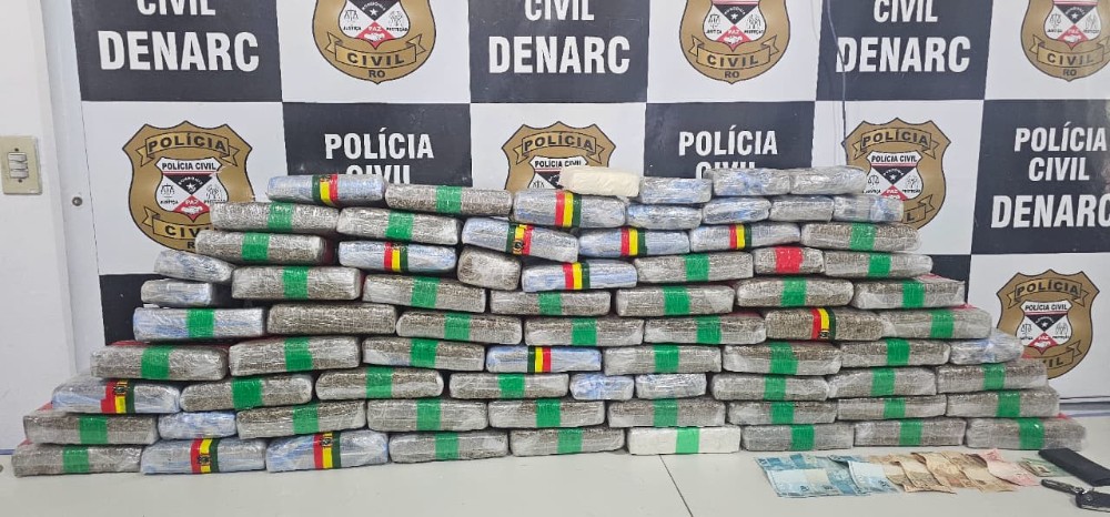 Polícia apreende 70 kg de skunk em operação conjunta em Porto Velho