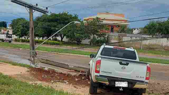 Colisões com postes de energia dobram em setembro em Rondônia: aumento de 108% em relação à média do ano