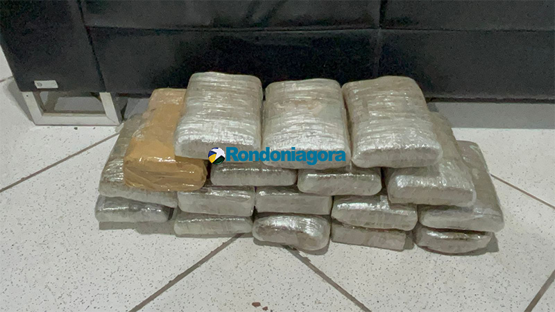 Dupla é presa com 17 kg de maconha na BR-364 em Porto Velho