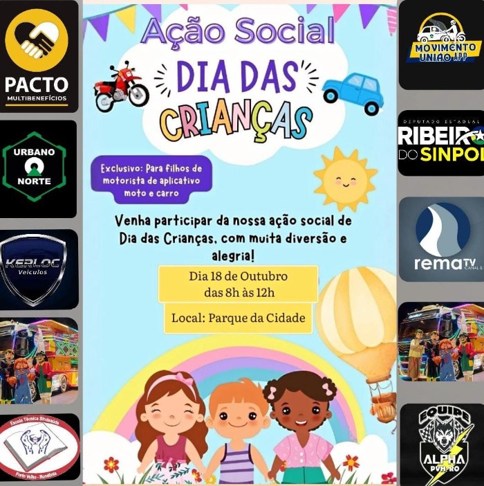 Entidade de aplicativos, União App promove ação social para comemorar Dia das Crianças