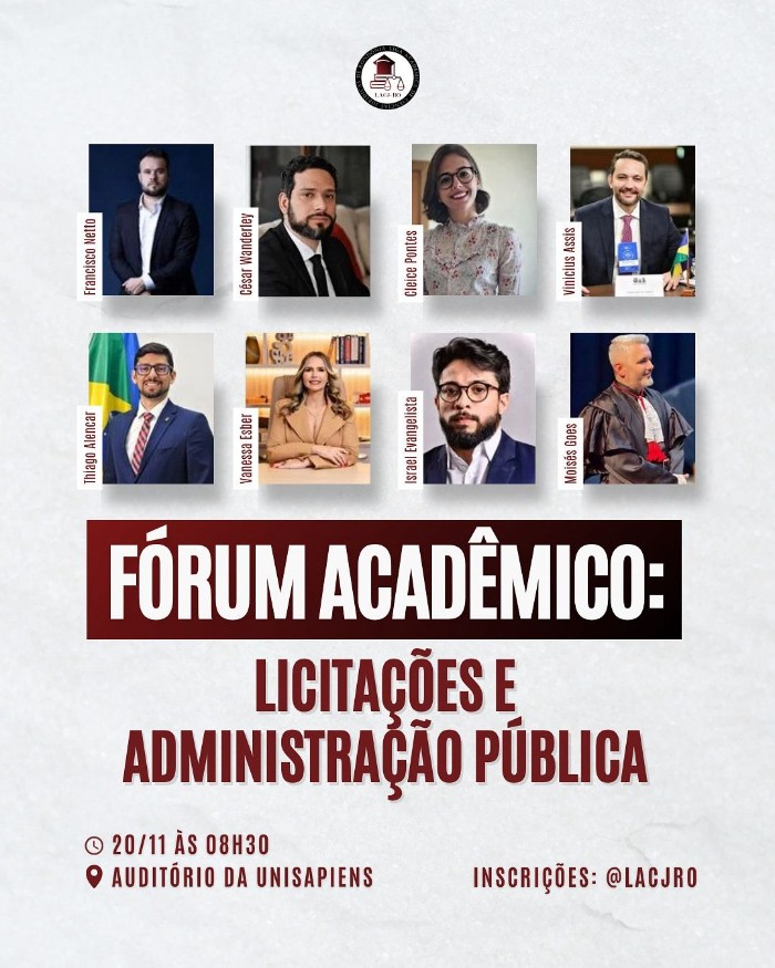 Fórum Acadêmico discute licitações e administração pública em Porto Velho