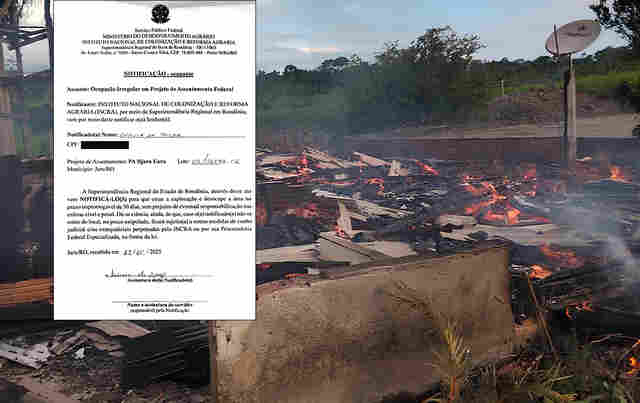 Após expulsar produtores e destruir prédios em Alvorada, União ordena desocupação de áreas documentadas no P.A. Jaru-Aru