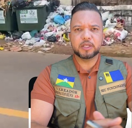 Vereador Fernando Silva pede solução urgente para crise do lixo em Porto Velho