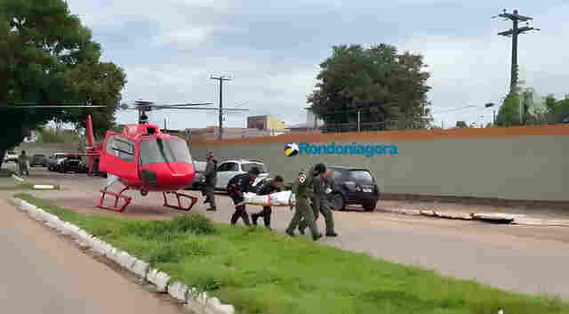 Mulher é resgatada de helicóptero após confronto durante operação em Jaci Paraná