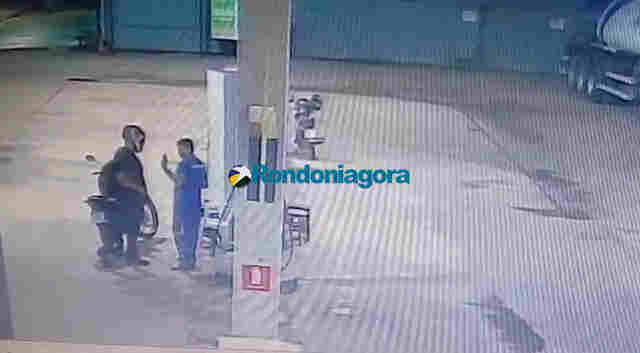 Vídeo: criminoso em moto preta aterroriza zona leste e assalta três postos de combustíveis