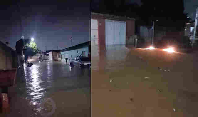 Vídeo: chuva deixa mais uma vez bairros completamente alagados em Porto Velho