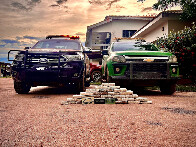 Foragido com tornozeleira rompida é capturado com 29 kg de maconha em ação integrada