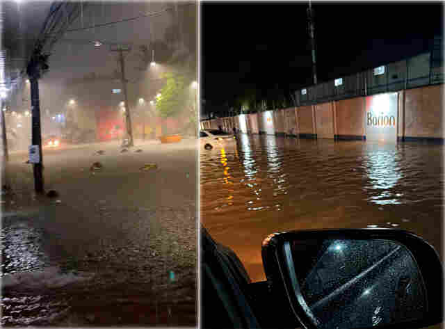 Chuva castiga Porto Velho e deixa cidade com grandes alagamentos mais uma vez