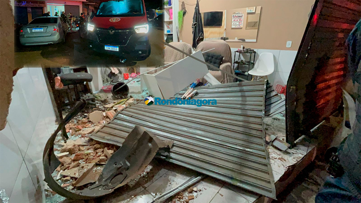 Motorista sem CNH e com sinas de embriaguez causa grave acidente, invade casa e deixa um ferido na capital