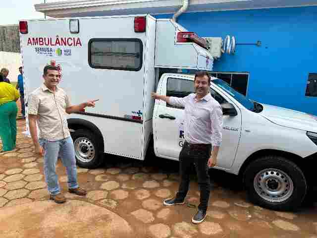 Distrito de União Bandeirantes recebe nova ambulância para reforçar atendimento à população, diz vereador Adalto
