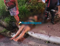 Mulher fica gravemente ferida em acidente de moto na zona leste