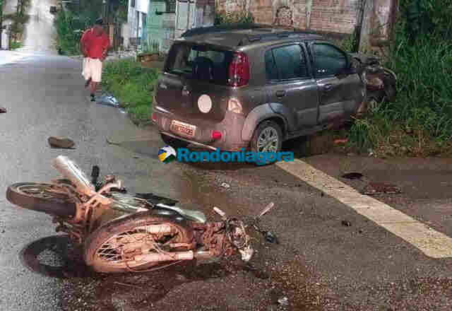 Motorista de 72 anos bêbado causa acidente e acaba preso após colisão com moto