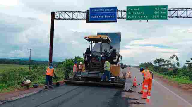 Nova 364 avança com obras na BR-364