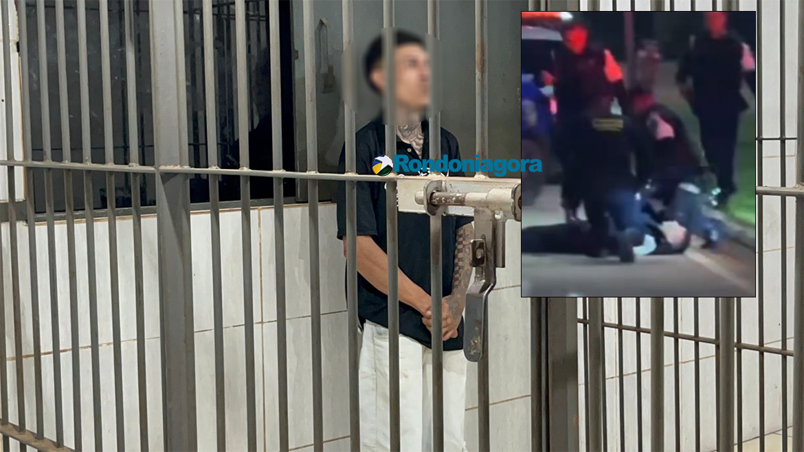 Vídeo: motociclista sem CNH atropela cabo da PM durante perseguição no Espaço Alternativo