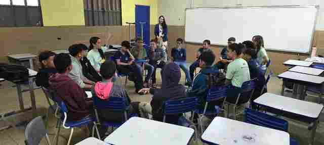 Estudantes recebem atividades de preven&ccedil;&atilde;o a viol&ecirc;ncia, bullying e abuso em a&ccedil;&atilde;o do TJRO