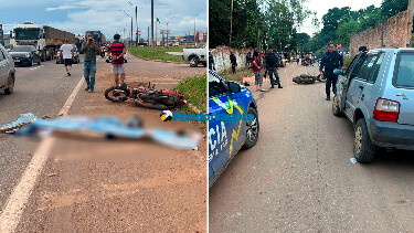 Mais duas pessoas morrem em Porto Velho em acidentes diferentes envolvendo motos