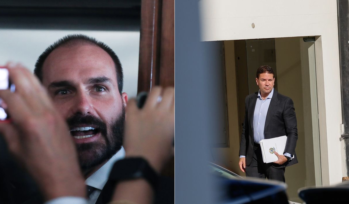 Mesa da Câmara declara perda dos mandatos de Eduardo Bolsonaro e Alexandre Ramagem