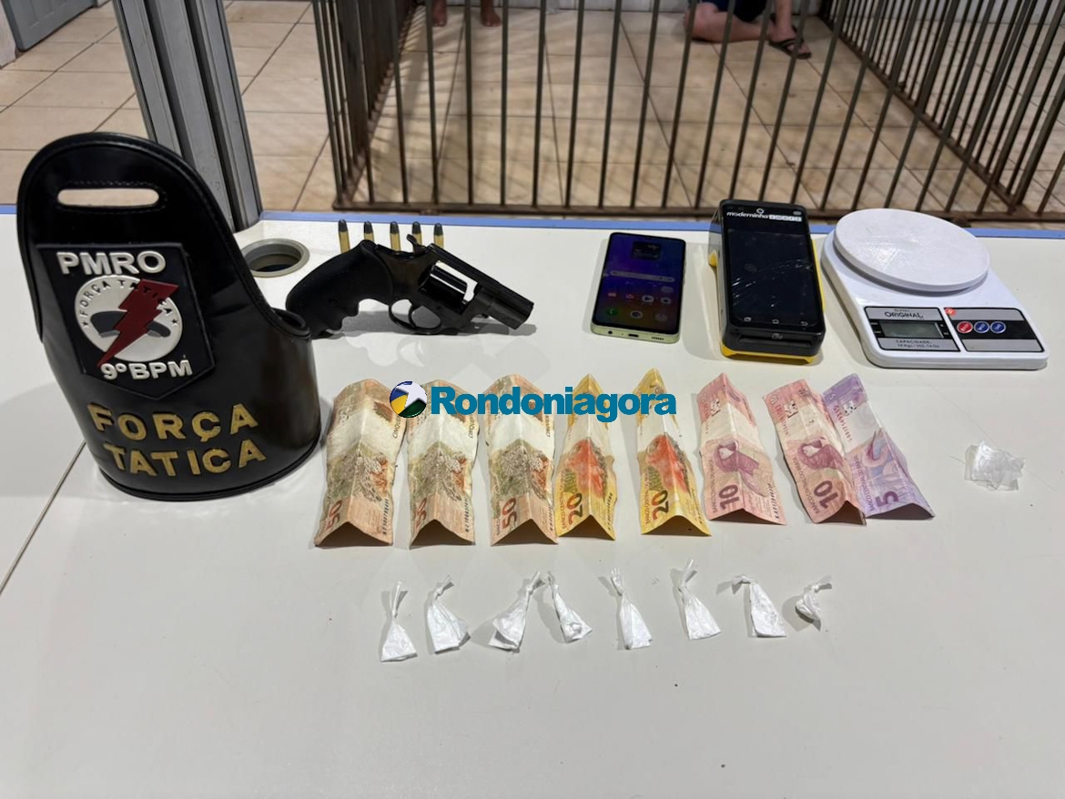 Dono de distribuidora é preso com arma e drogas na capital