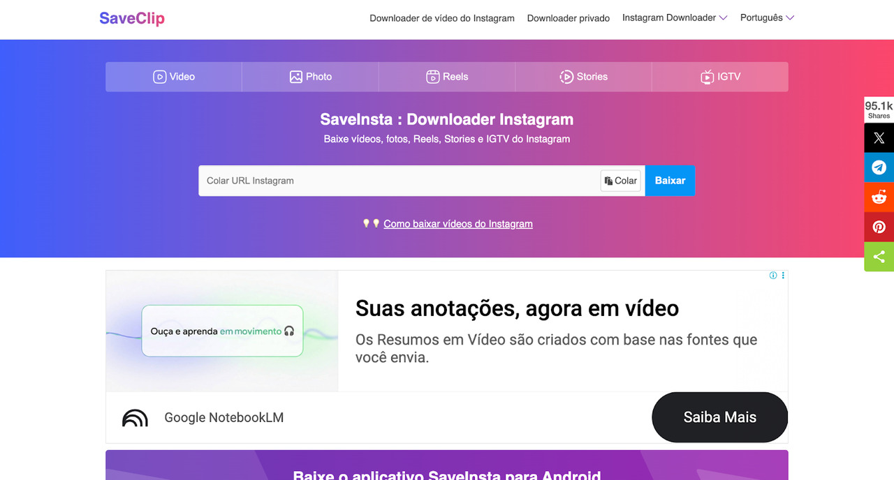 Os 5 melhores sites para baixar foto do Instagram em alta qualidade