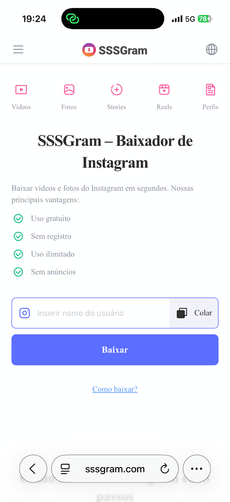 Os 5 melhores sites para baixar foto do Instagram em alta qualidade
