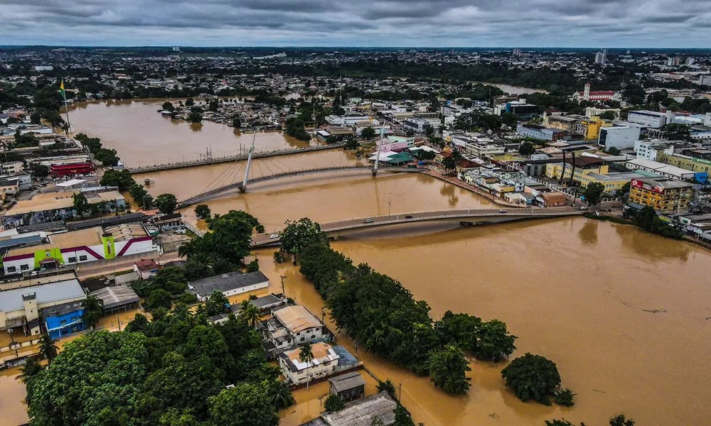 Rio Acre atinge cota de alaga&ccedil;&atilde;o e Defesa Civil alerta popula&ccedil;&atilde;o de Rio Branco