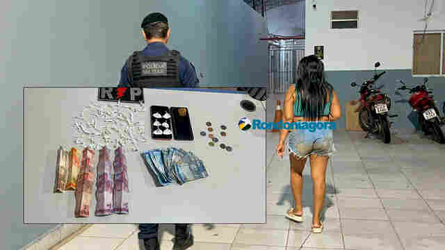 Mulher tenta jogar drogas no vaso sanit&aacute;rio e &eacute; presa por tr&aacute;fico no bairro Flamboyant