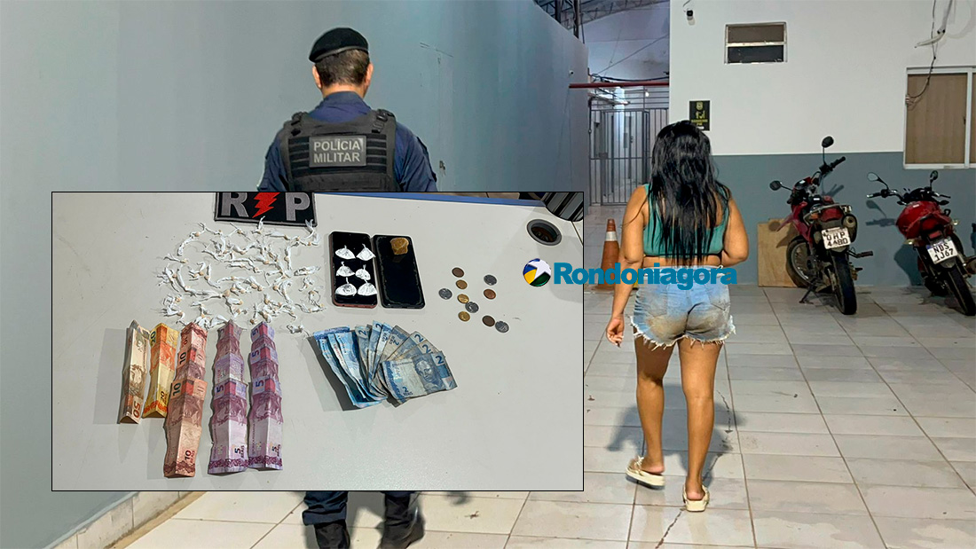 Mulher tenta jogar drogas no vaso sanit&aacute;rio e &eacute; presa por tr&aacute;fico no bairro Flamboyant