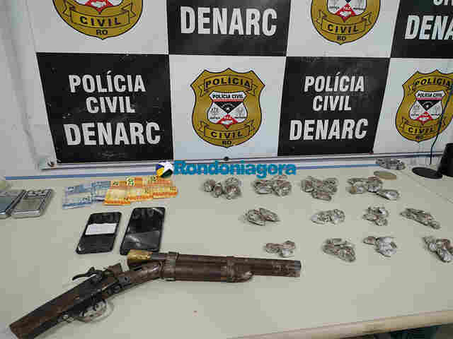 Denarc prende dois homens e apreende drogas no bairro Monte Sinai