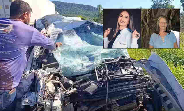 Eram de Rond&ocirc;nia: estudante de medicina e m&atilde;e morrem ap&oacute;s colis&atilde;o na BR-070, no Mato Grosso