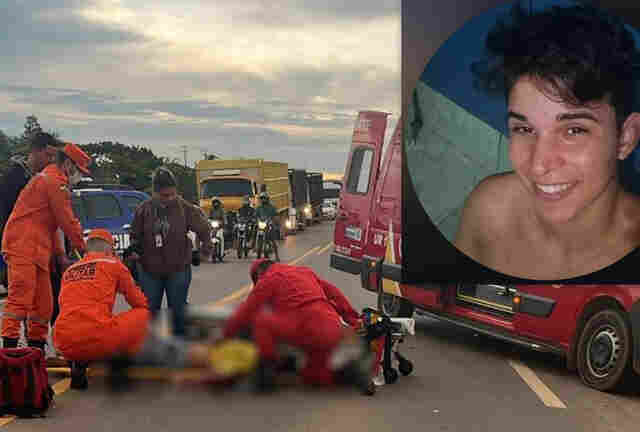 Jovem de 20 anos morre ap&oacute;s tentar desviar de animal na BR-364