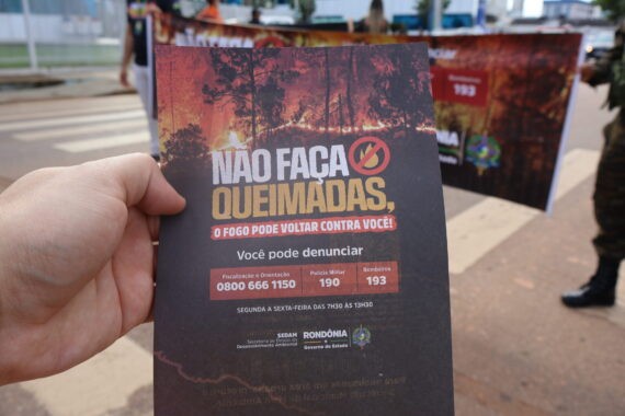 A&ccedil;&atilde;o de conscientiza&ccedil;&atilde;o ambiental marca o inicio da campanha contra as queimadas, em Porto Velho
